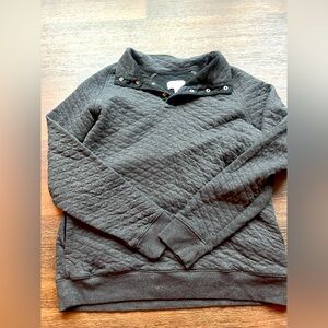 Goodfellow & Co Men's Charcoal Quilted Crewneck Sweater